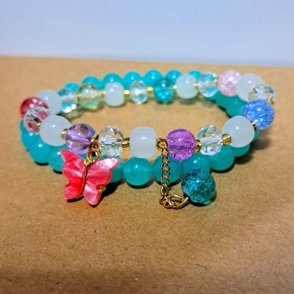 Beaded Charm Bracelet Set